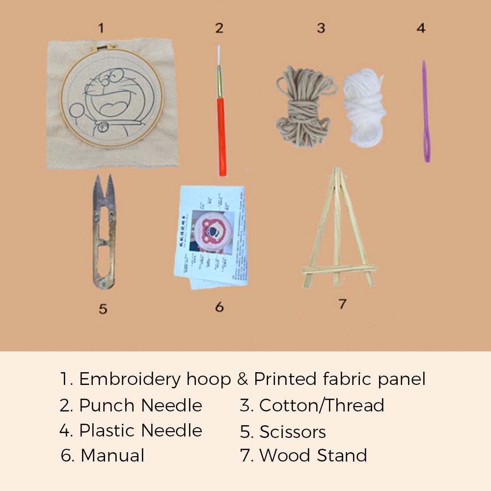 Cartoon Punch Needle Kit