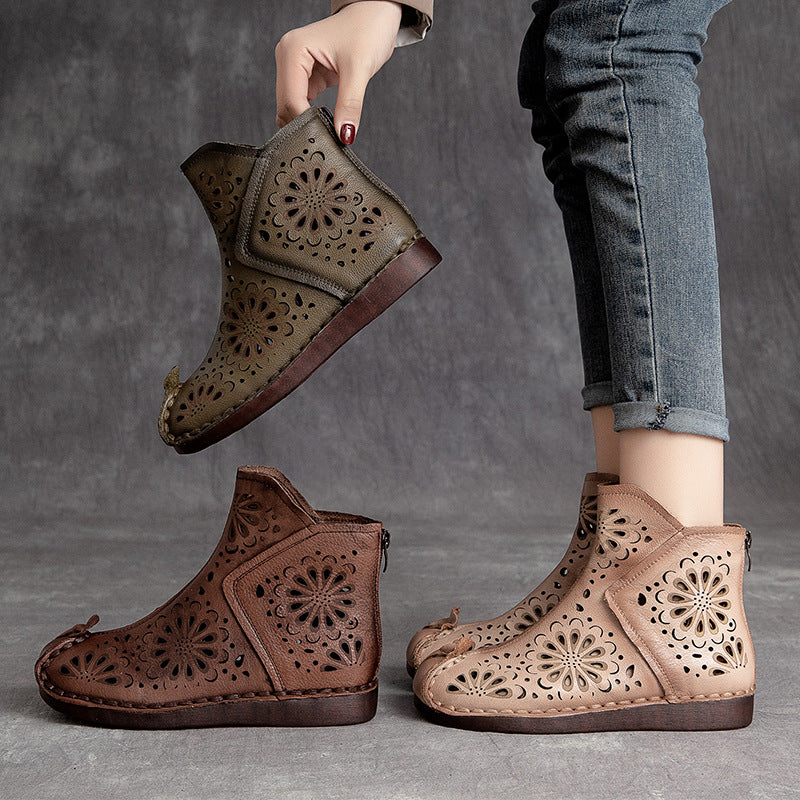 Ethnic Style Hollow-out Sandals Boots