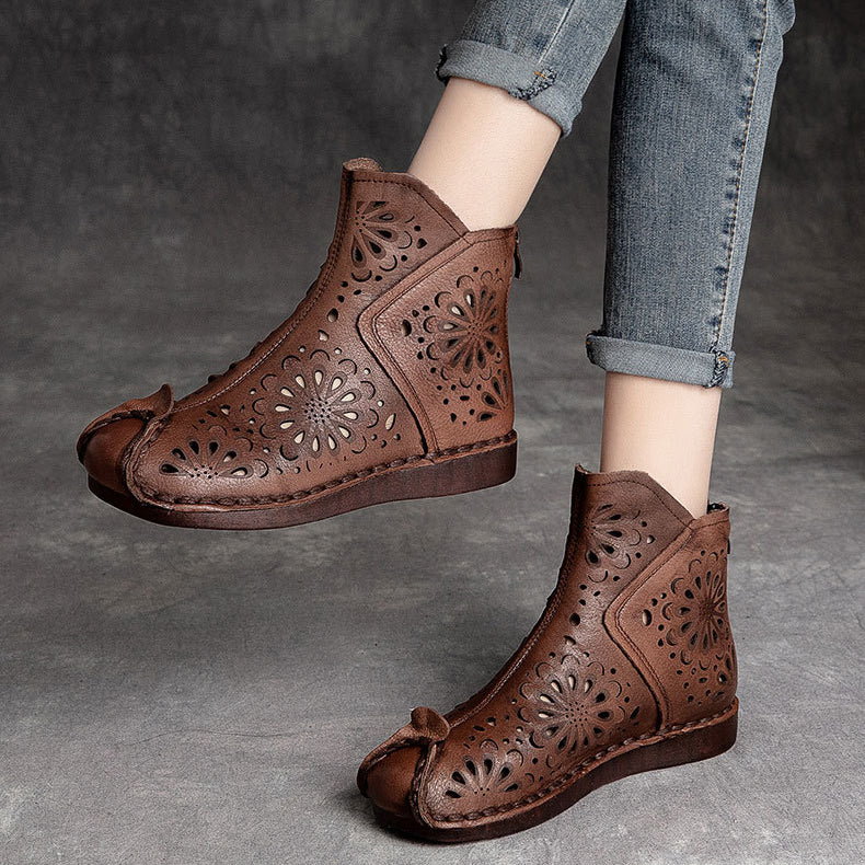 Ethnic Style Hollow-out Sandals Boots