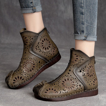 Ethnic Style Hollow-out Sandals Boots