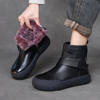 Retro Casual Winter Plush Martin Boots