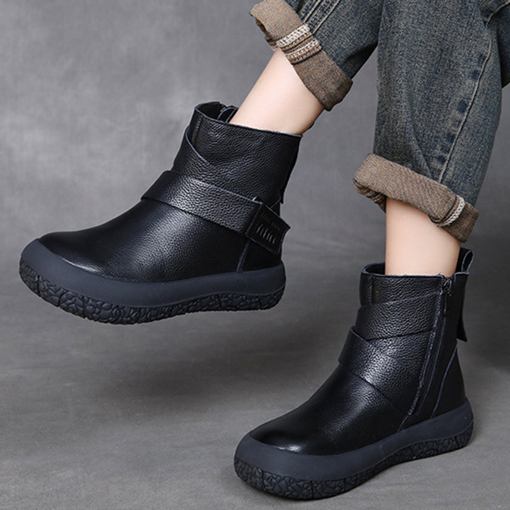 Retro Casual Winter Plush Martin Boots