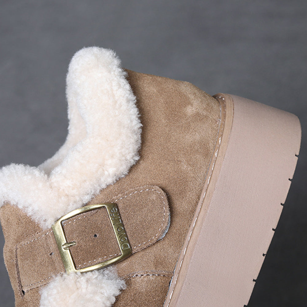 Winter Plush Snow Boken Shoes