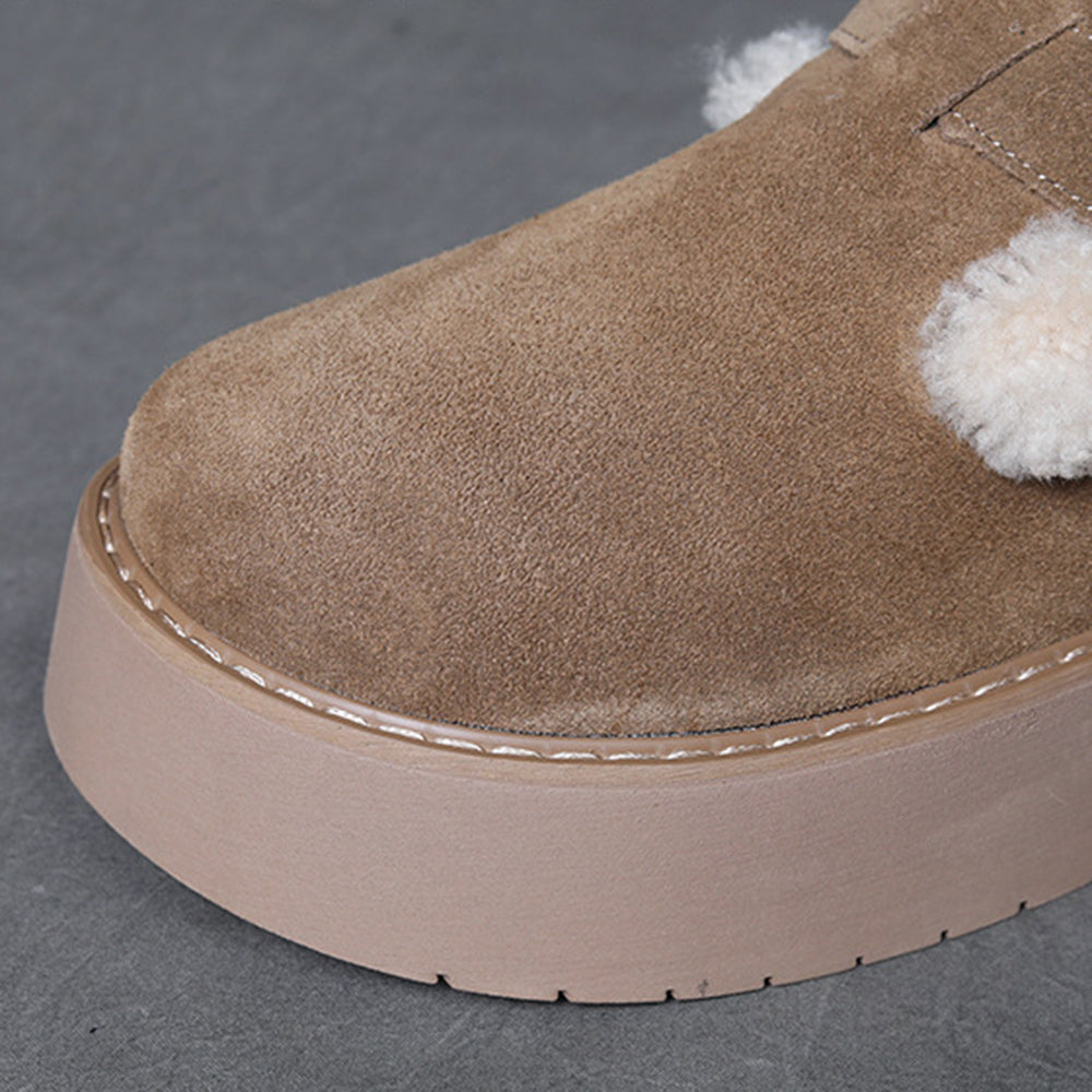 Winter Plush Snow Boken Shoes