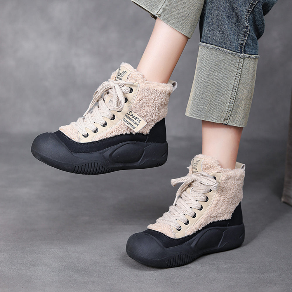 Winter Versatile Cotton Casual Snow Shoes Short Boots