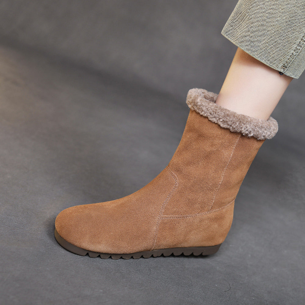 Women Anti-slip Thick Plush Winter Boots