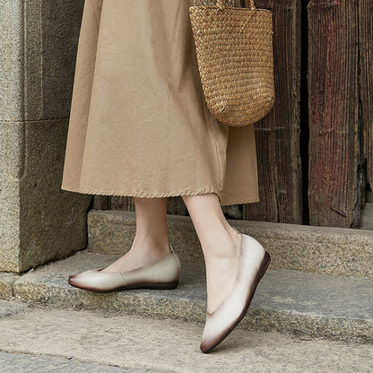 Comfort Soft Almond Toe Flat Shoes