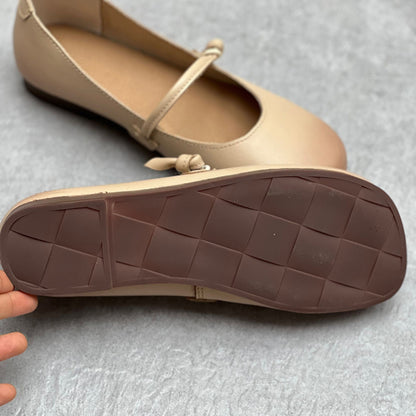 Women Handmade Soft Leather Peas Shoes